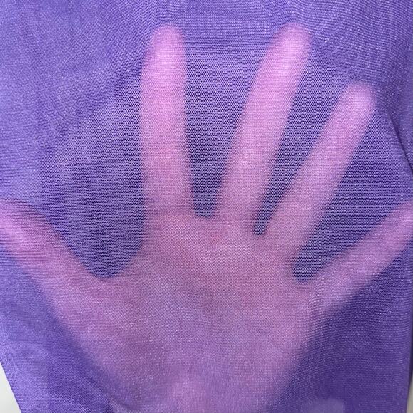 Vintage Victoria’s Secret Y2K Fairy Purple Sequin Mesh Babydoll Slip Dress M - Picture 6 of 13